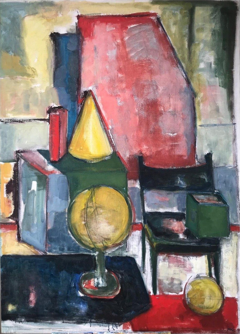 Still Life With Globe, a painting by Monica Cohn