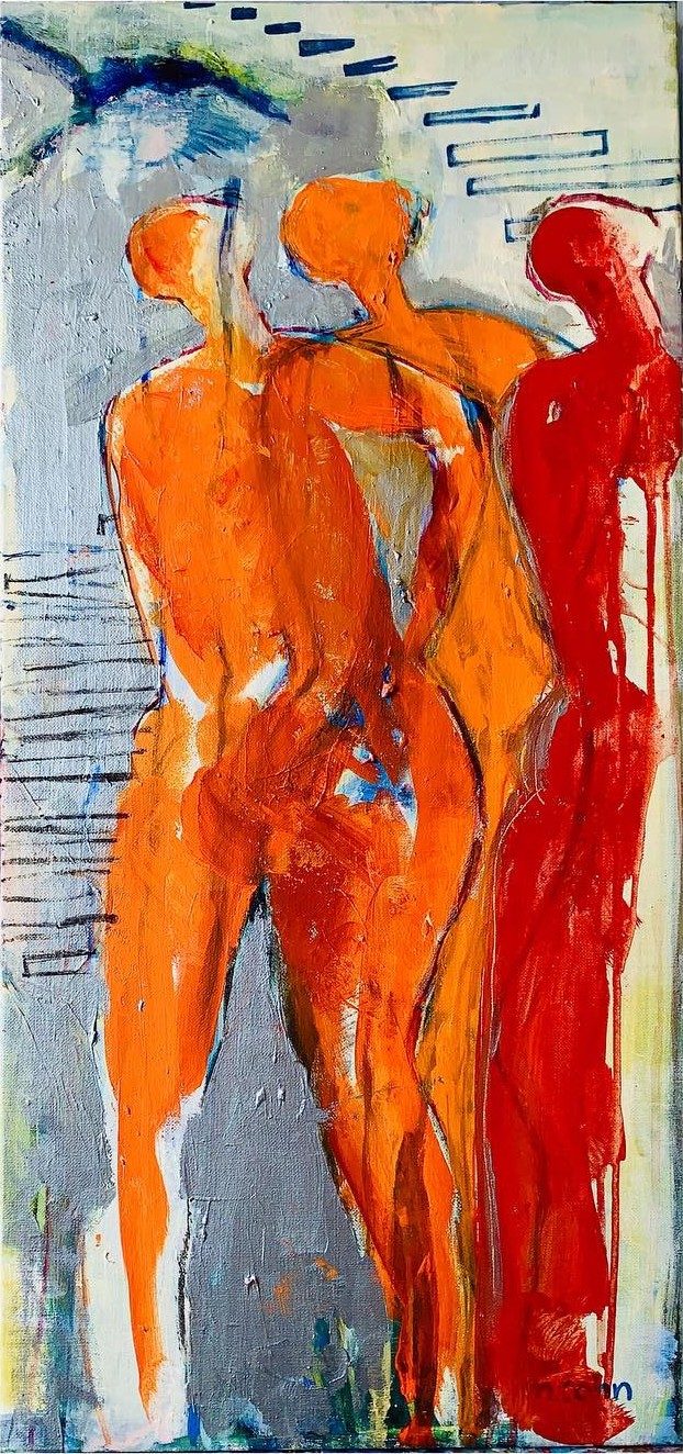 Push The Sky, a painting by Monica Cohn